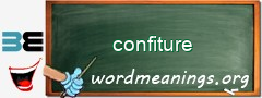 WordMeaning blackboard for confiture